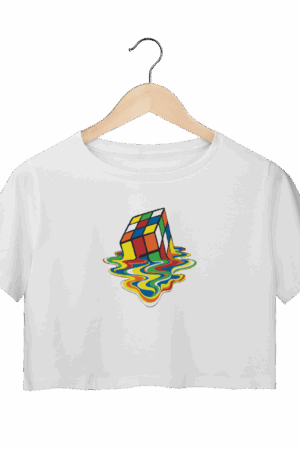 Camisa Cropped unissex - Cubo Magico